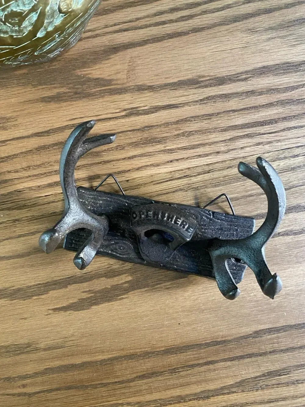 Red Shed Cast Iron Wall Hanging Antler Bottle Opener
